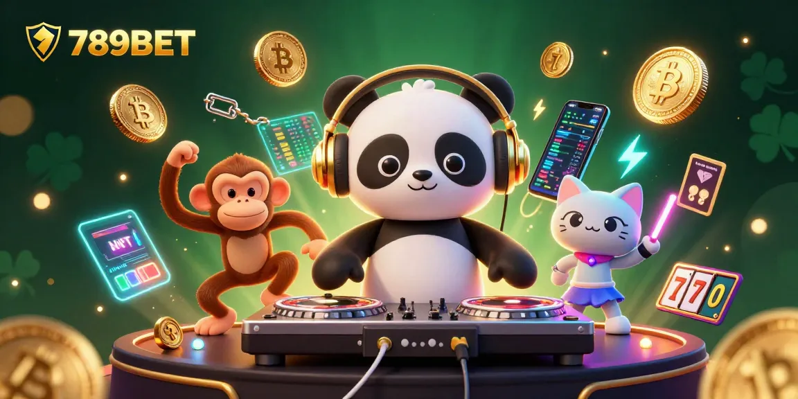 Experience premium gaming excitement at 789BET with vibrant characters amid dazzling slot elements.