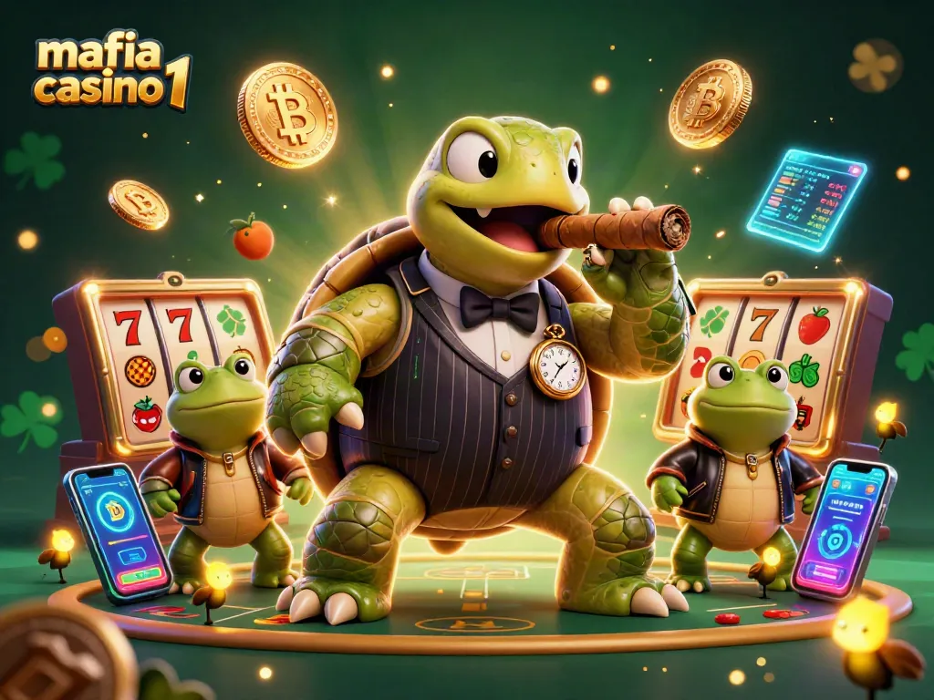 Engage with thrilling games at mafia casino 1 featuring a fun mobster scene and crypto elements.