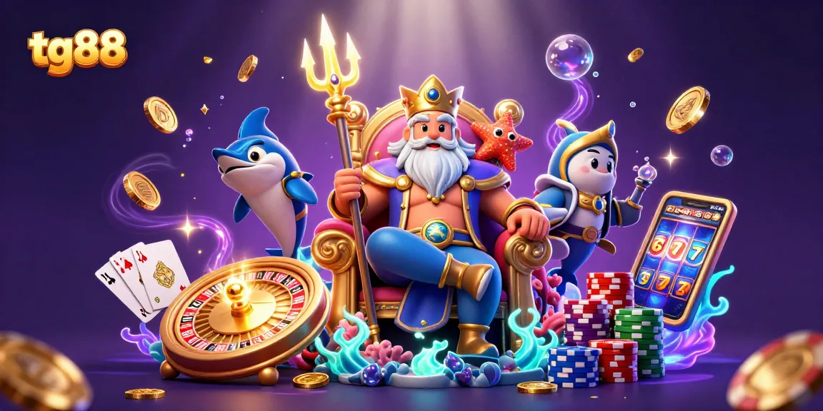 Spin the reel of tg88 for massive wins with a vibrant, whimsical 3D casino scene