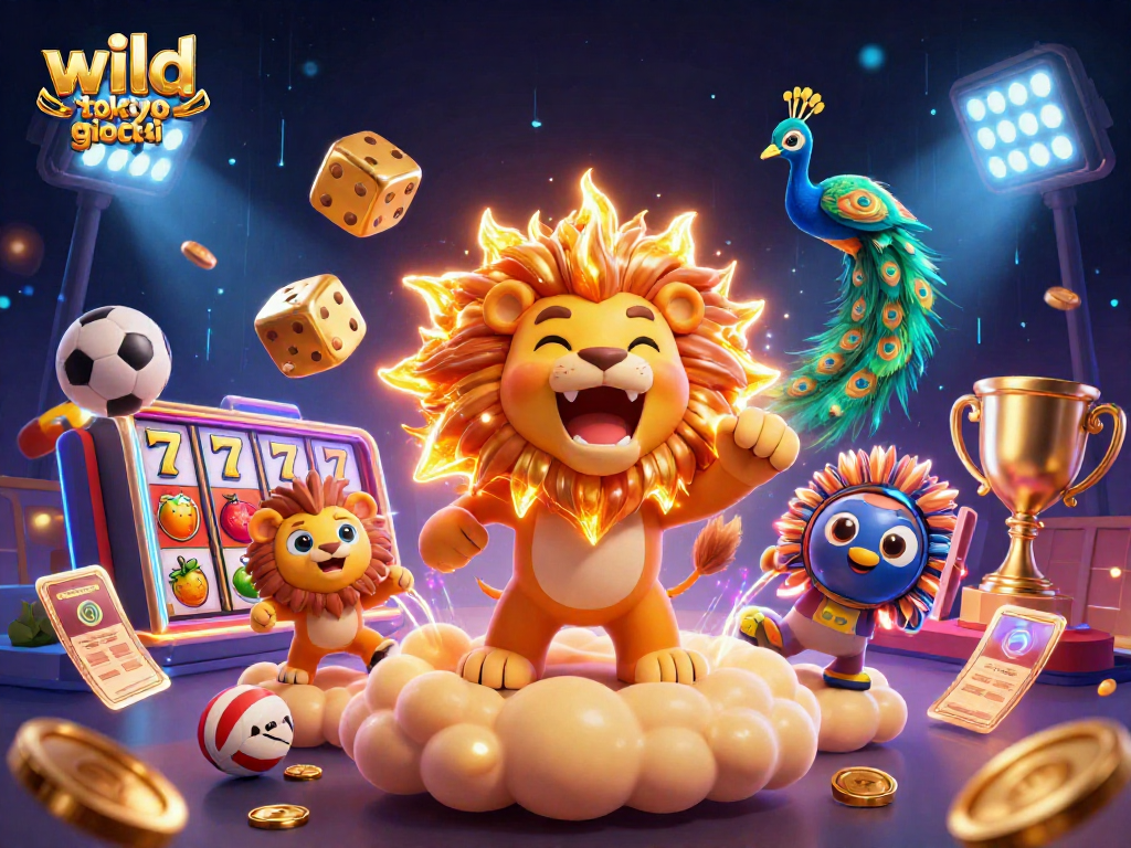 Gioca con le slot e scopri i wild tokyo giochi in un'illustrazione vivace e dinamica.