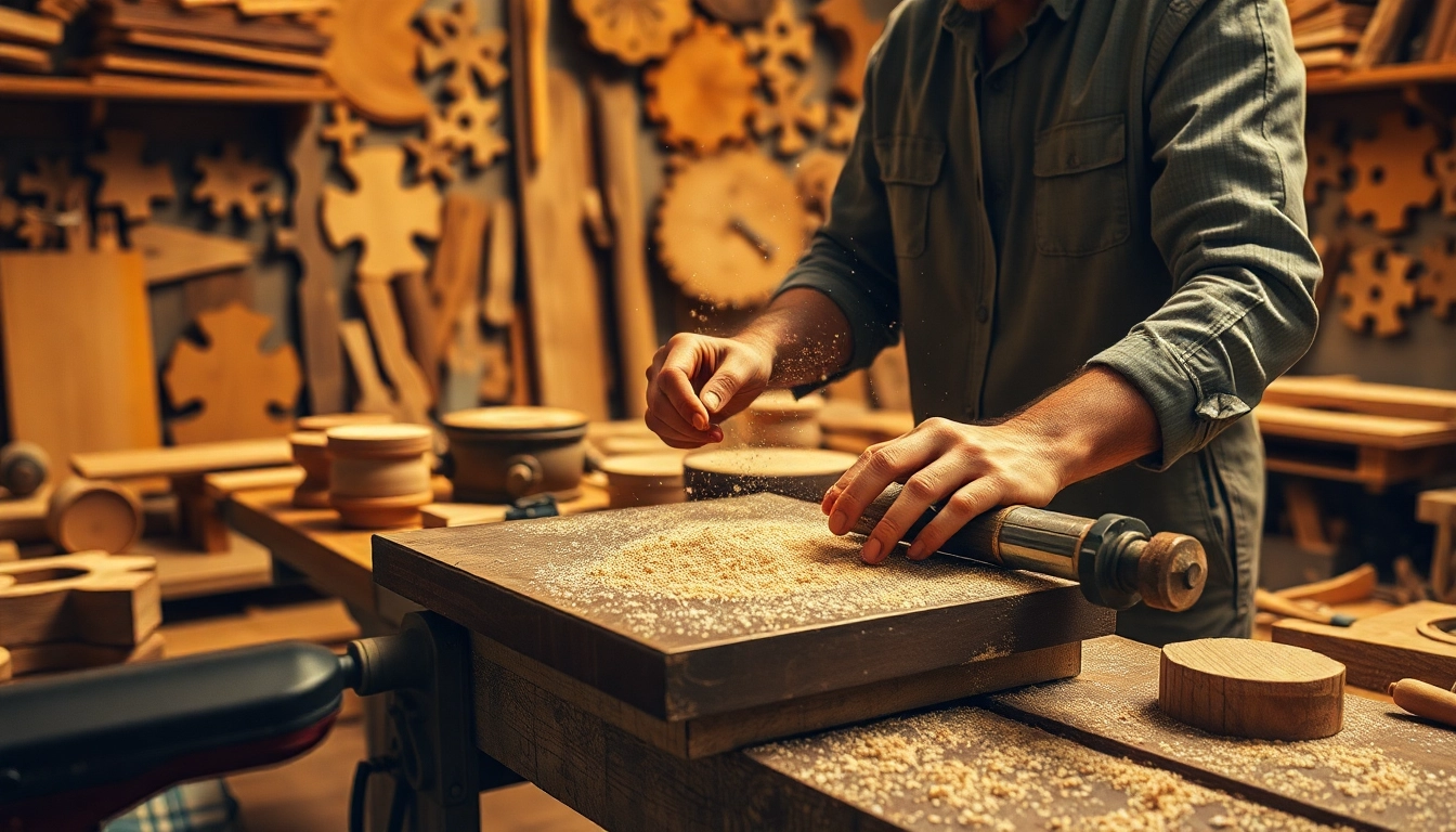 Seghetto alternativo in action as a craftsman expertly shapes wood.