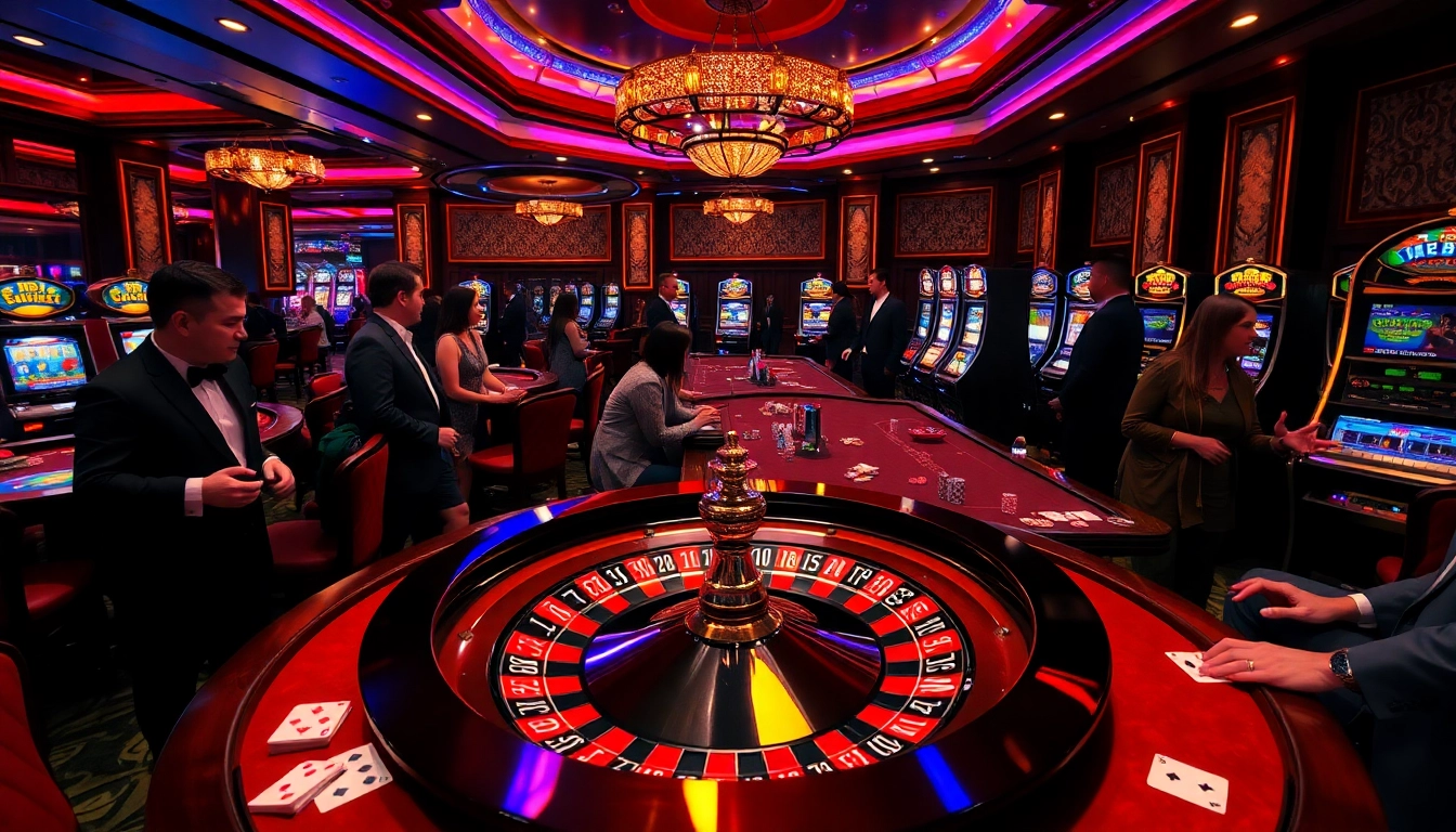 Experience excitement at https://888vi.io/ with gamblers engaging at a luxurious roulette table.