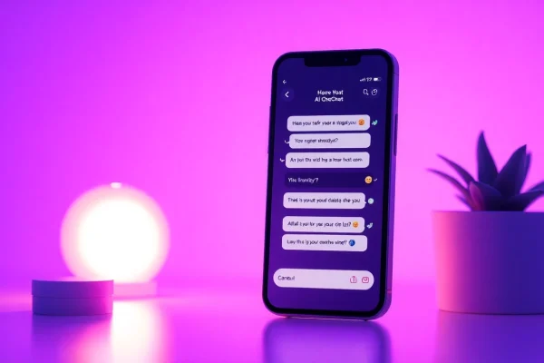 Engaging sex AI chat interface showcasing friendly chatbot interaction.