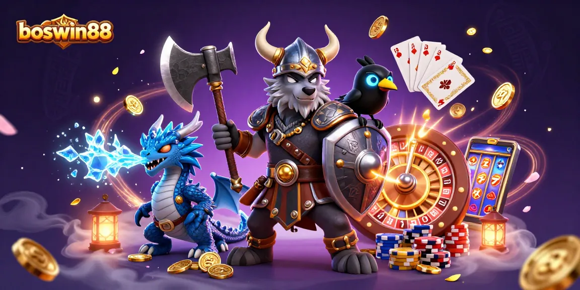 Raih kemenangan di boswin88 dengan simbol slot, karakter, dan efek magis yang menarik.